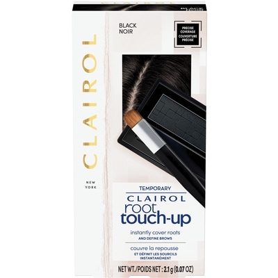 Clairol Root Touch-Up Black, Temporary Concealing Powder from Canada's #1 Root Touch Up Brand, Covers Gray, Instant Natural Looking Color 1 ea, $11.89/1ea