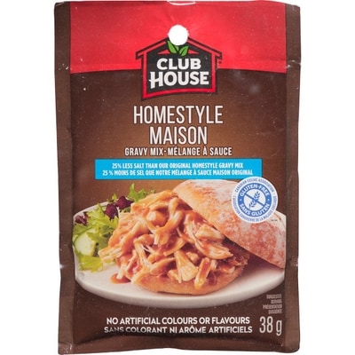 Club House Sauce Maison 25% Moins De Sel 38 g, 6,55 $/100g