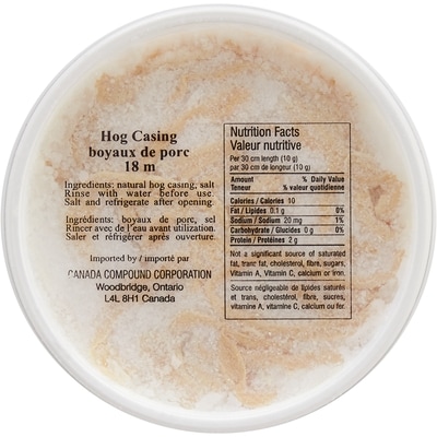 null Boyaux à saucisses, 20 verges 1 ea, 8,49 $/1ch