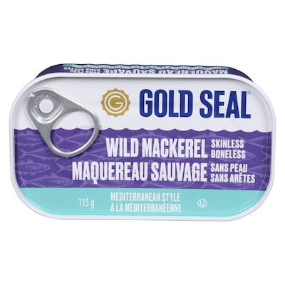 GoldSeal Mackerel Mediterranean Style 115 g, $3.73/100g