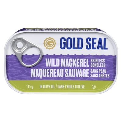 GoldSeal Mackerel in Olive Oil 115 g, $3.73/100g