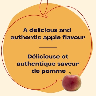 Breuvage au jus de pomme 35 % moins de sucre