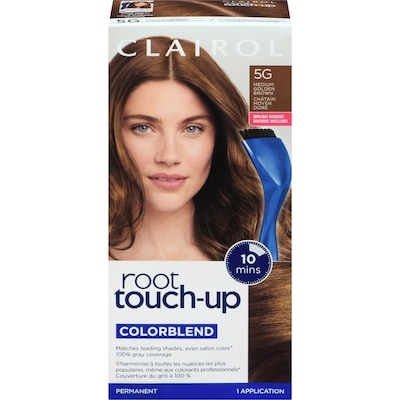 Clairol Root Touch-Up 5G Medium Golden Brown, Permanent Hair Colour, Canada's #1 Root Touch Up Brand, 100% gray coverage 1 ea, $8.00/1ea