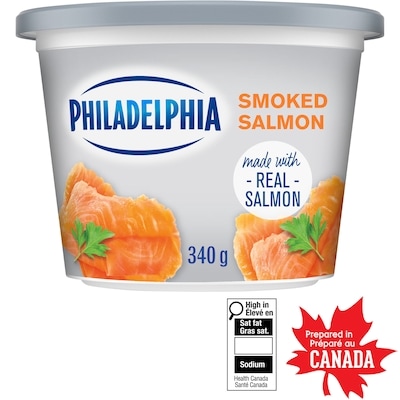 Philadelphia Smoked Salmon Cream Cheese Product 340 g, $1.91/100g
