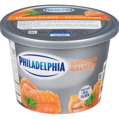 Philadelphia Smoked Salmon Cream Cheese Product 340 g, $2.06/100g
