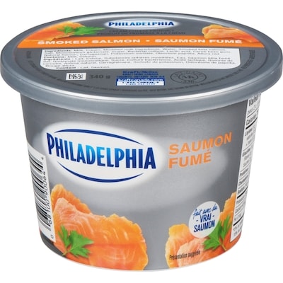 Philadelphia Produit De Fromage À La Crème Velouté Saumon Fumé 340 g, 2,14 $/100g