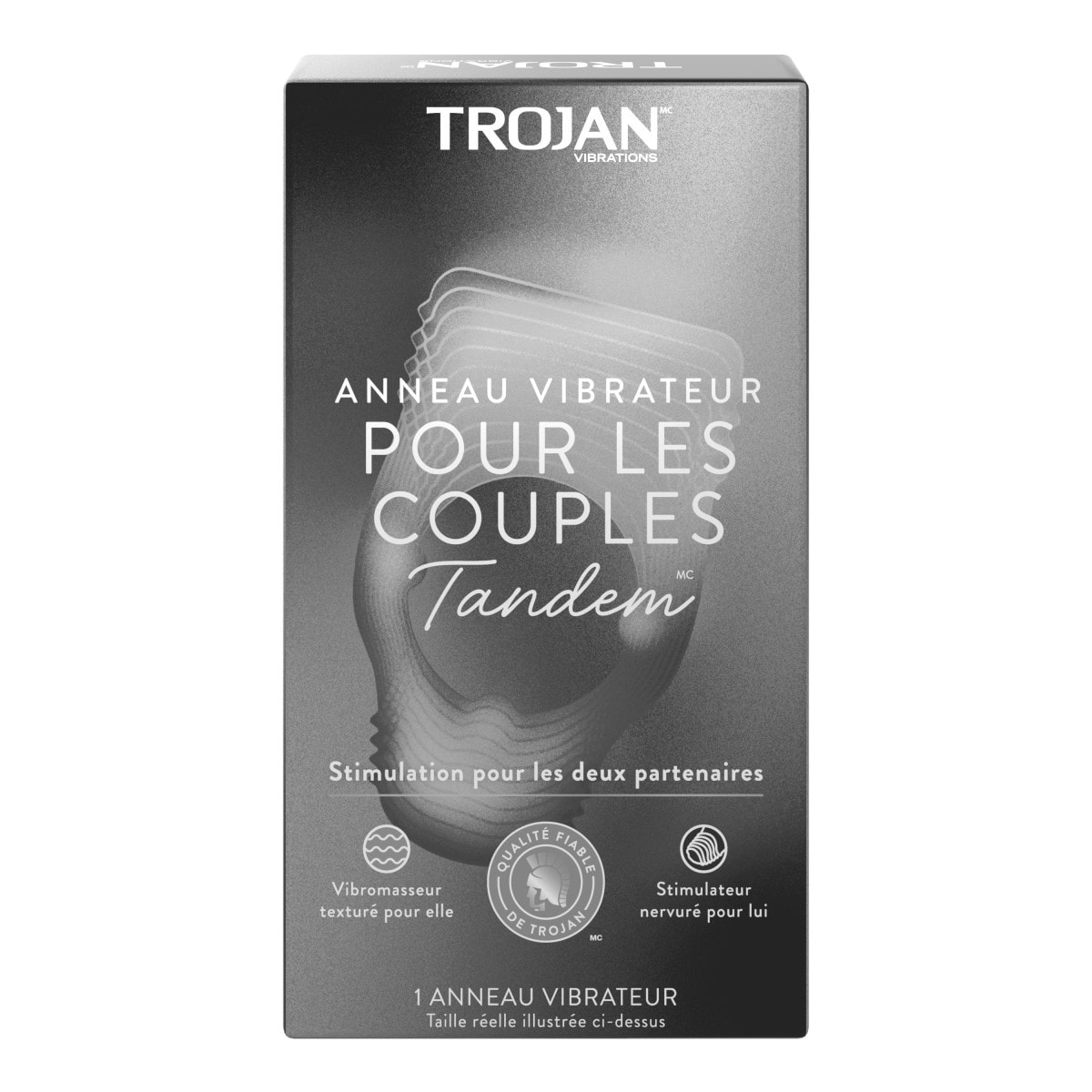 Trojan Tandem Couples Vibrating Ring 1 ea, $12.99/1ea