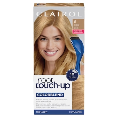 Clairol Root Touch-Up 8 Medium Blonde, Permanent Hair Colour, Canada's #1 Root Touch Up Brand, 100% gray coverage 1 ea, $11.99/1ea