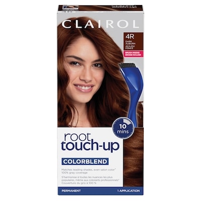 Clairol Root Touch-Up 4R Dark Auburn Brown, Permanent Hair Colour, Canada's #1 Root Touch Up Brand, 100% gray coverage 1 ea, $11.49/1ea