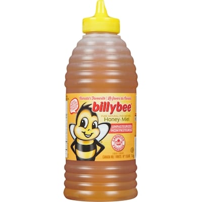 Billy Bee Liquid White Squeeze, Unpasteurized Pure Natural Honey 1 kg, $1.45/100g