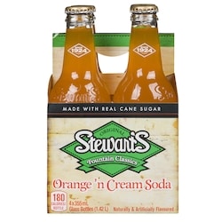 Stewart's Orange N' Cream Soda 4x355.0 ml, $0.38/100ml
