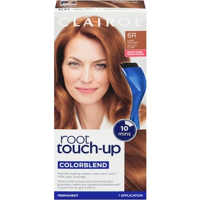 Clairol Root Touch-Up 6R Light Auburn Reddish Brown, Permanent Hair Colour, Canada's #1 Root Touch Up Brand, 100% gray coverage 1 ea, $11.49/1ea