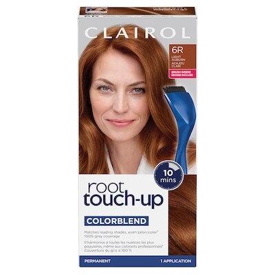 Clairol Root Touch-Up 6R Acajou Clair / Châtain Rougeâtre, Coloration permanente, #1 retouche racines au Canada, Couvre les cheveux gris à 100% 1 ea, 9,00 $/1ch