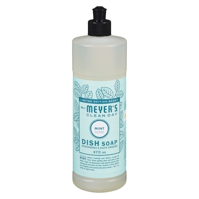Mrs. Meyer's Clean Day Dish Soap Mint Scent Limited Edition Scent 473 ml, $1.69/100ml
