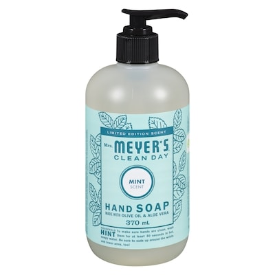 Mrs. Meyer's Clean Day Hand Soap Mint Scent Limited Edition Scent 370 ml, $2.16/100ml