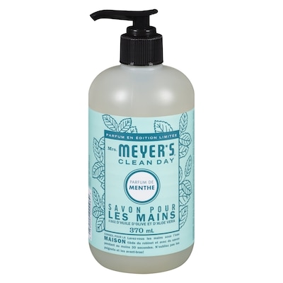 Mrs. Meyer’s Clean Day Savon pour les Mains Parfum de Menthe Parfum en Édition Limitée 370 ml, 2,16 $/100ml