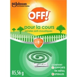 Off! Spirales chasse-moustiques pour la cour 8x1.0 ea, 0,88 $/1ch
