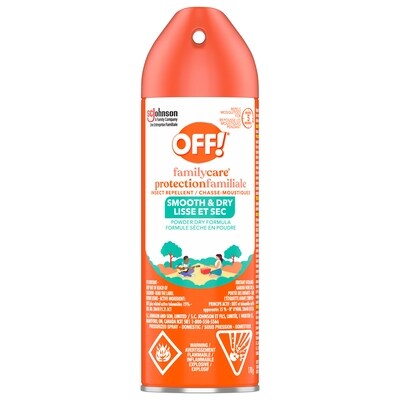 Off! protection familiale Aérosol chasse-moustiques avec formule en poudre 170 g, 9,41 $/100g