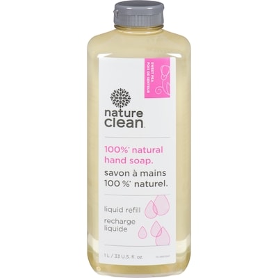 Nature Clean Liquid Hand Soap, Sweet Pea Lemon Balm 1 l, $0.90/100ml