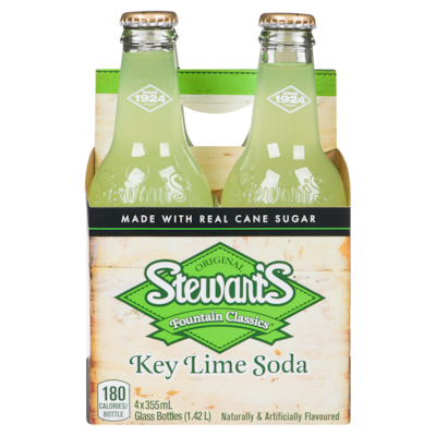 Stewart's Key Lime Soda 4x355.0 ml, $0.37/100ml