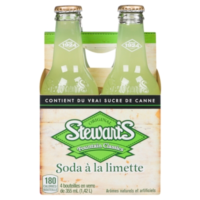 Stewart’s Soda à la limette 4x355.0 ml, 0,37 $/100ml