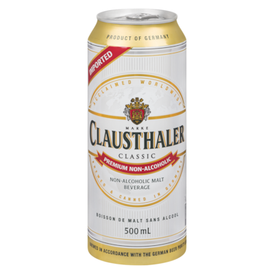CLAUSTHALER Bière sans alcool Clausthaler 500 ml, 0,56 $/100ml