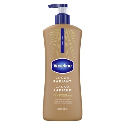 Vaseline Cocoa Radiant Body Lotionwith 48H moisture  600 ml, $1.92/100ml