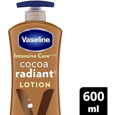 Vaseline Cocoa Radiant Body Lotionwith 48H moisture  600 ml, $1.77/100ml