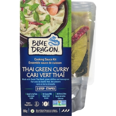 Blue Dragon Green Curry Cooking Sauce Kit 3 Step 253 g, $2.49/100g