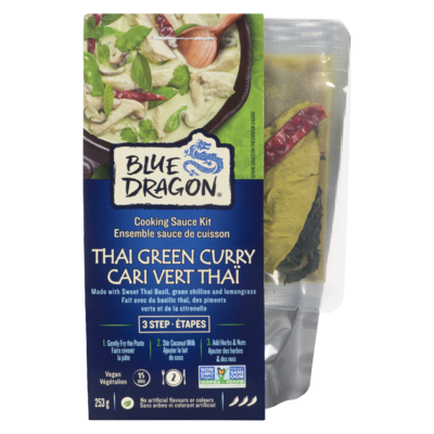 Blue Dragon Ensemble sauce de cuisson 3 étapes Cari Vert Thaï 253 g, 2,49 $/100g