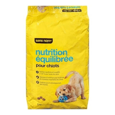 Sans Nom Nutrition équilibrée 8 kg, 0,28 $/100g