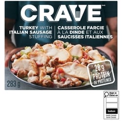 Crave Turkey and Italian Sausage Bake Frozen Meal 283 g, $1.41/100g