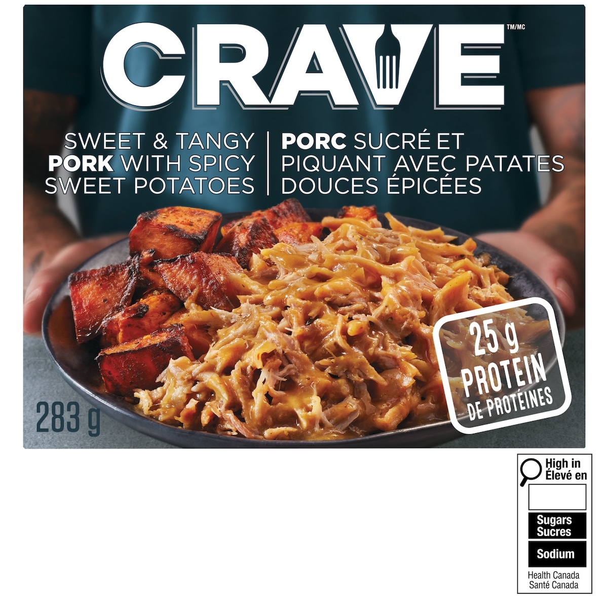 Crave Sweet & Tangy Pulled Pork With Spicy Sweet Potatoes Frozen Meal