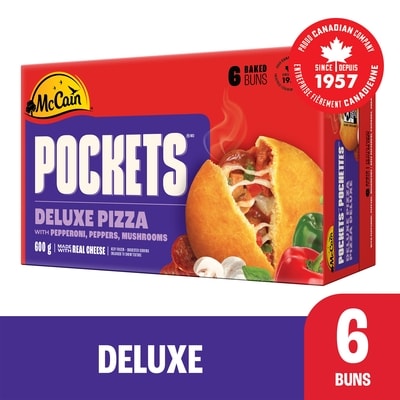 McCain Pizza Pockets® Deluxe 600 g, $1.17/100g