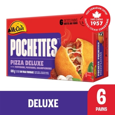 McCain Pizza Pochettesᴹᴰ Deluxe 600 g, 1,17 $/100g