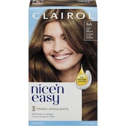Nice'n Easy 6A Light Ash Brown, Permanent Hair Dye, Superior Natural Looking Colour