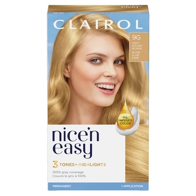 Nice N' Easy Nice'n Easy 9G Light Golden Blonde, Permanent Hair Dye, Superior Natural Looking Colour 1 ea, $8.74/1ea