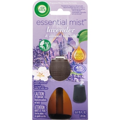 Air Wick Essential Mist Fragrance Oil Diffuser Refill, Lavender & Almond Blossom, Air Freshener 20 ml, $25.00/100ml