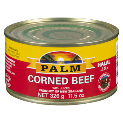 Palm Corned Beef with Juices 326 g, $2.14/100g