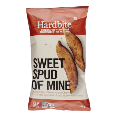 Hardbite Croustilles Style Artisanal Sweet Spud of Mine 150 g, 3,33 $/100g