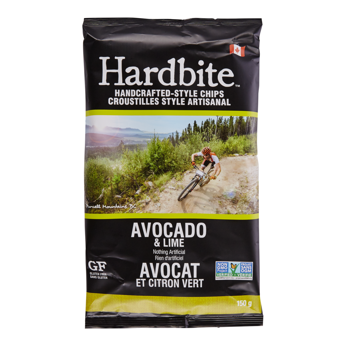 Hardbite Croustilles Style Artisanal Avocat et Citron Vert 150 g, 2,67 $/100g