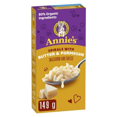 Annie's Macaroni & Cheese Spirals with Butter & Parmesan 149 g, $2.21/100g