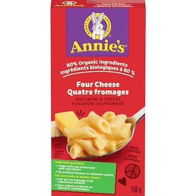 Annie's Macaroni & Cheese Four Cheese 156 g, $1.92/100g