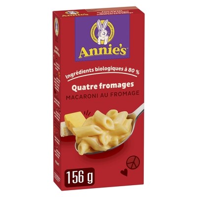 Annie's Macaroni au Fromage Quatre Fromages 156 g, 2,24 $/100g
