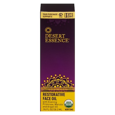 Desert Essence Restorative Face Oil With Evening Primrose, Marula And Argan Oil 28.3 ml, $52.97/100ml