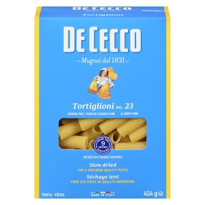 De Cecco Pasta Tortiglioni No. 23 454 g, $0.44/100g