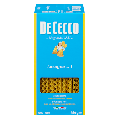 De Cecco Pasta Lasagne No. 1 454 g, $0.88/100g