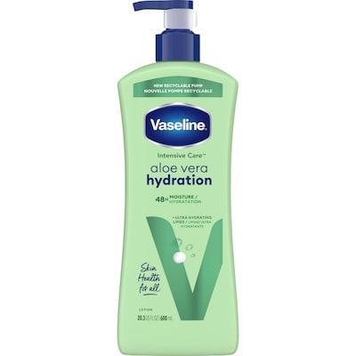 Vaseline Intensive Care™Aloe Vera Hydration Body Lotion with 48H Moisture 600 ml, $1.33/100ml