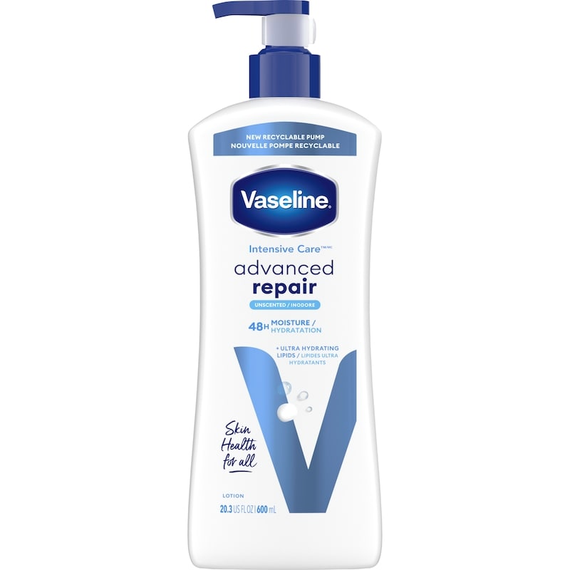 Vaseline Advanced Repair Unscented Body Lotion with 48H Moisture