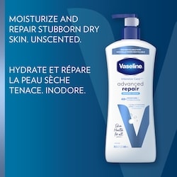 Vaseline Advanced Repair Unscented Body Lotion with 48H Moisture